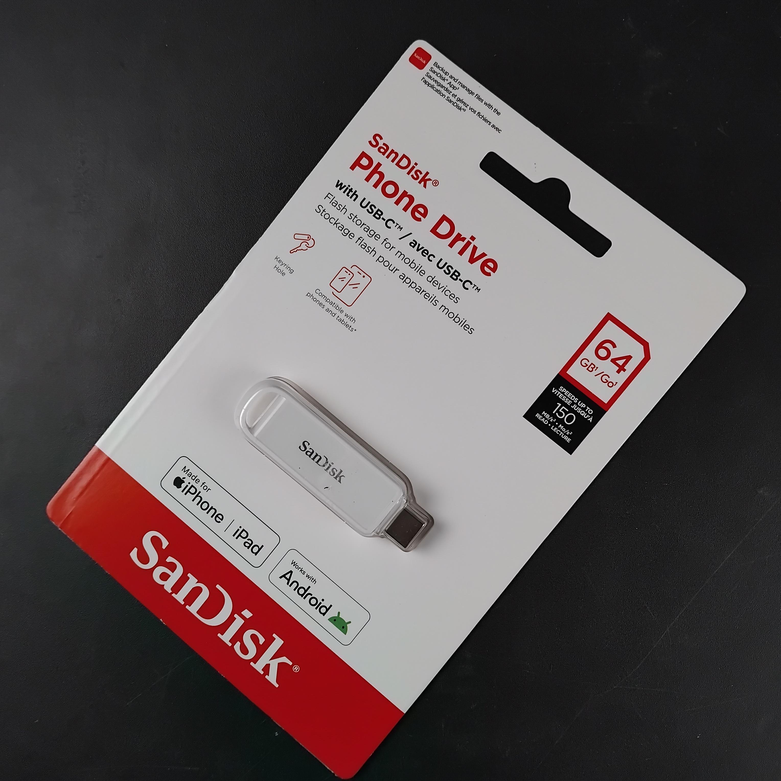 Gambar produk SanDisk Phone Drive USB Type-C 3.2 Gen 1 150MB/s 64GB - SDIXS0N - 2