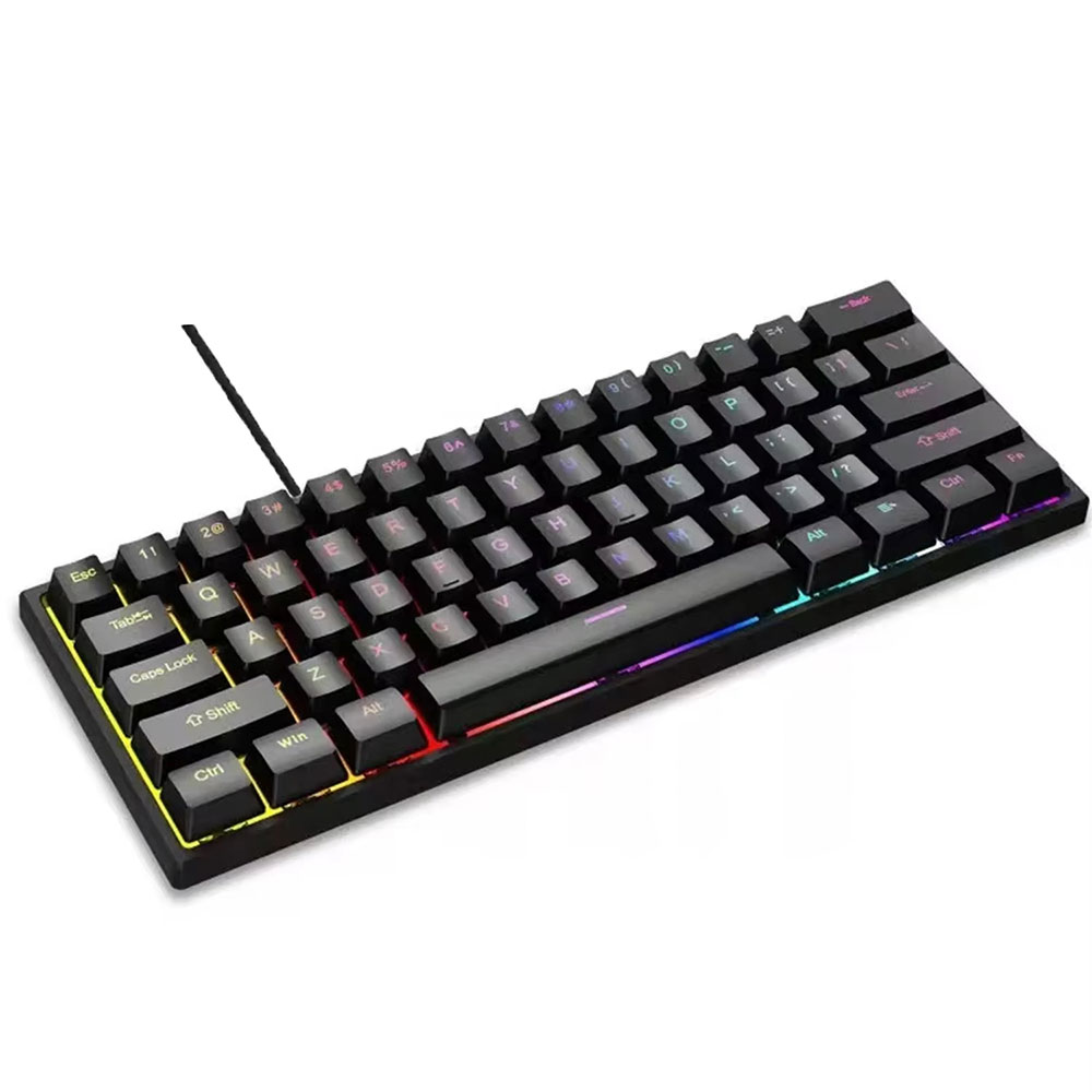 KOO Keyboard Gaming RGB Mechanical Red Switch Wired 61 Keys - MK-61 Gambar produk KOO Keyboard Gaming RGB Mechanical Red Switch Wired 61 Keys - MK-61 - 6