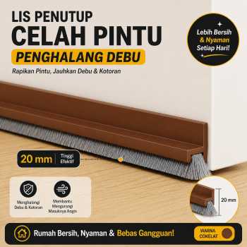 TaffHOME Lis Penutup Celah Pintu Penghalang Debu Door Bottom Seal - QH-030