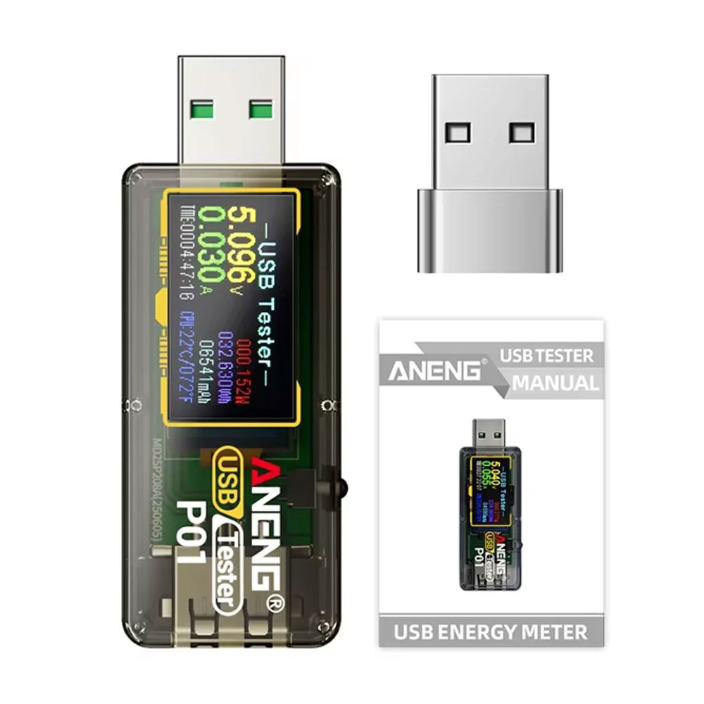 ANENG USB Tester Power Capacity Voltage Alert Detector 4-30V - P01 Gambar produk ANENG USB Tester Power Capacity Voltage Alert Detector 4-30V - P01 - 8