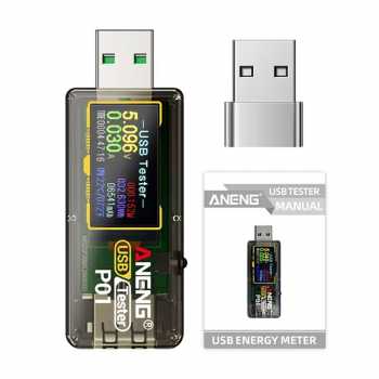 Gambar produk ANENG USB Tester Power Capacity Voltage Alert Detector 4-30V - P01 - 8