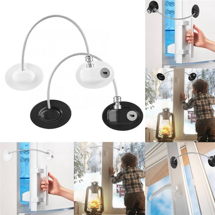 EUDEMON Kunci Pengaman Pintu Kulkas Multifungsi Adhesive Safety Lock - F3Q Gambar produk EUDEMON Kunci Pengaman Pintu Kulkas Multifungsi Adhesive Safety Lock - F3Q - 7