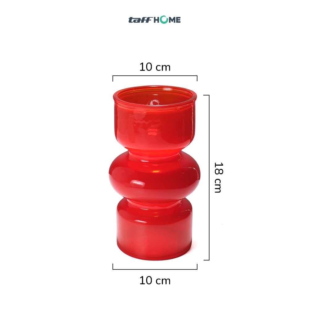 Gambar produk TaffHOME Vas Bunga Kaca Nordic Bottle Vase Flower Pot Home Decor 18cm - AM-18 - 8