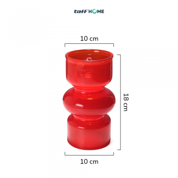 Gambar produk TaffHOME Vas Bunga Kaca Nordic Bottle Vase Flower Pot Home Decor 18cm - AM-18 - 8