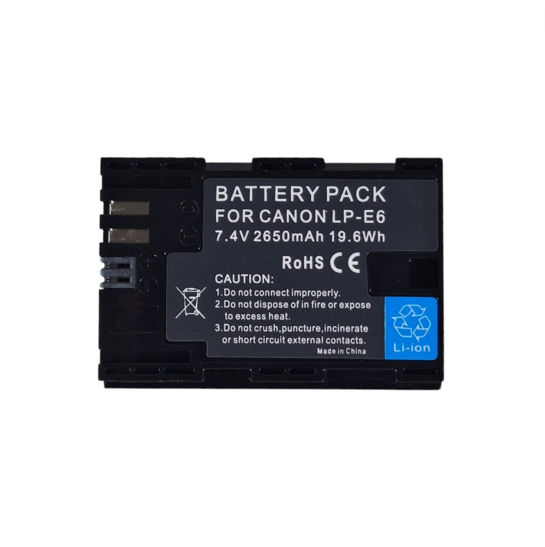 Gambar produk Baterai Kamera Canon EOS 5D Mark II 60D 7D Rechargeable 2650mAh - LP-E6/E6N (Replika 1:1) - 1