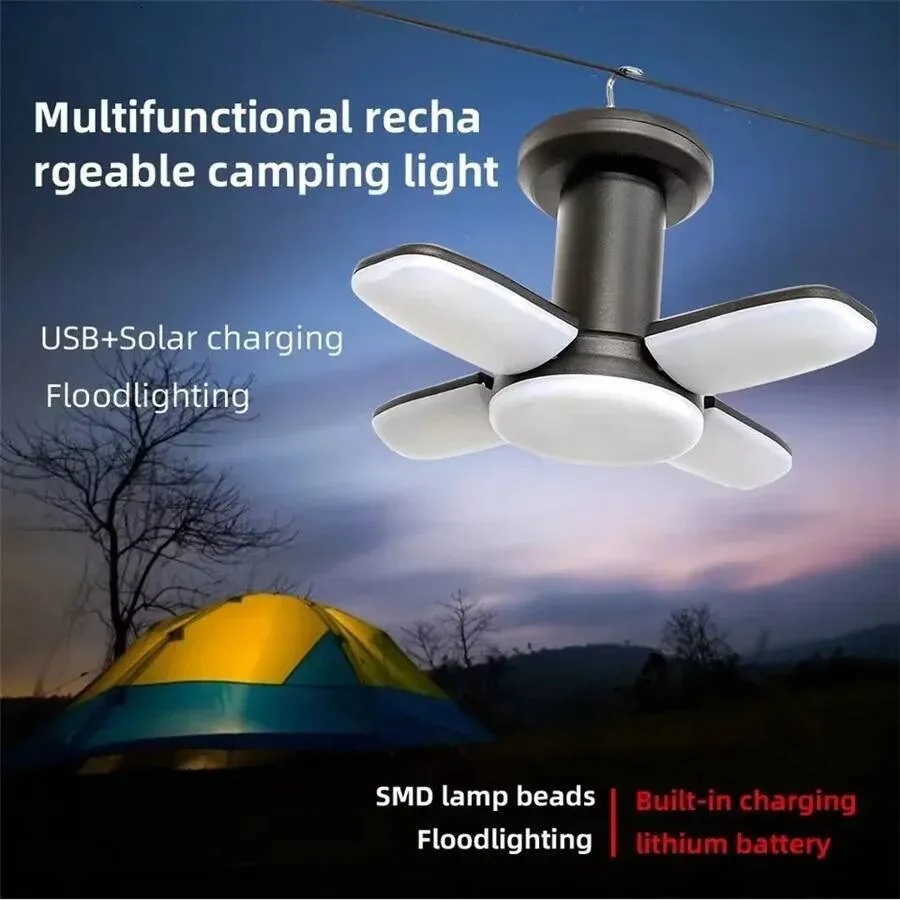 NEWB Lampu Emergency LED SMD Camping Foldable Rechargeable 2400mAh - 2050 Gambar produk NEWB Lampu Emergency LED SMD Camping Foldable Rechargeable 2400mAh - 2050 - 2