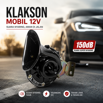 OTOHEROES Klakson Keong Mobil Loud Air Horn 12V 150dB - DL34G