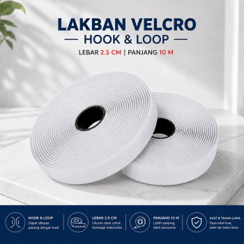 HAFINE Lakban Velcro Hook and Loop Magic Nylon Sticker - ZNK100