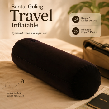 Anhui Bantal Guling Angin Portable Travel Inflatable Pillow PVC - 0048