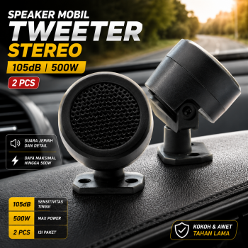 Tiaoping Speaker Mobil Tweeter 3D Stereo Sound 105dB 500W 2 PCS - TP-006A