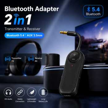 HIGI Bluetooth Adapter 2in1 Transmitter Receiver 5.4 AUX 3.5mm - M28