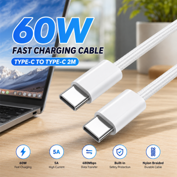 TECVAS Kabel Charger USB Type C to Type C Fast Charging 2M - AO51