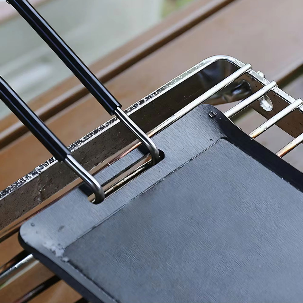 Ysv Pan Grill BBQ Anti Lengket Portable Outdoor Camping Nesting Iron Gambar produk Ysv Pan Grill BBQ Anti Lengket Portable Outdoor Camping Nesting Iron - 2