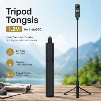 Gambar produk SZKOSTON Tripod Tongsis Ultra Long Invisible Bullet Time for Insta360 1.2M - YZ712
