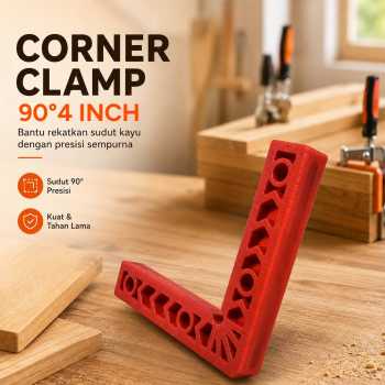 DURATEC Corner Clamp Penjepit Sudut Frame Kaca Kayu Angle 90 Derajat - 867