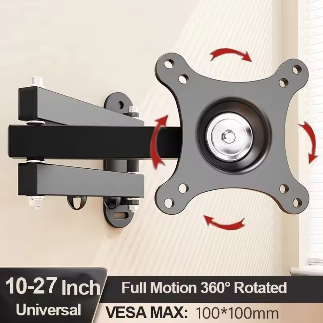 ALROTA Bracket TV Dinding 360 Degree Rotate VESA 100x100 10-27 Inch - DKE-S27 Gambar produk ALROTA Bracket TV Dinding 360 Degree Rotate VESA 100x100 10-27 Inch - DKE-S27 - 7