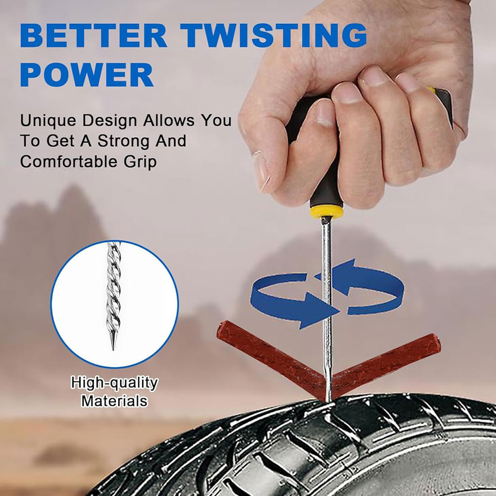 UR Peralatan Tambal Ban Mobil Sepeda Motor Tubeless Tire Repair - CZK-45 Gambar produk UR Peralatan Tambal Ban Mobil Sepeda Motor Tubeless Tire Repair - CZK-45 - 1