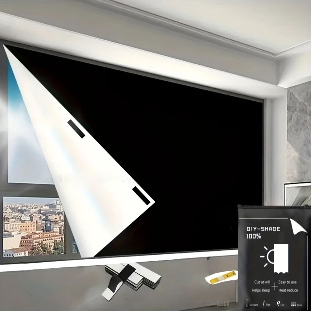 Gen Tirai Jendela Blackout One Way Window Film Anti UV Velcro 1.45x2M - AF5 Gambar produk Gen Tirai Jendela Blackout One Way Window Film Anti UV Velcro 1.45x2M - AF5 - 4