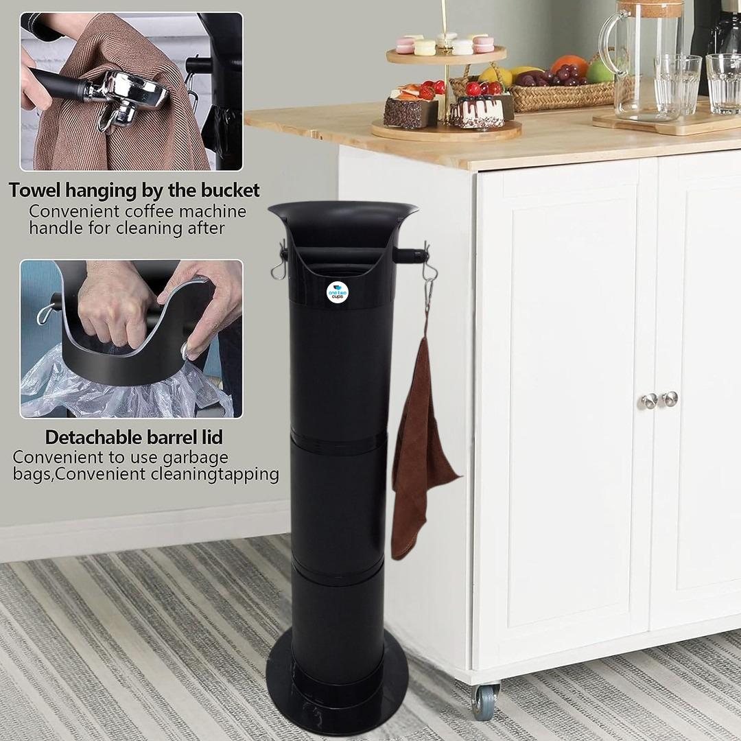 One Two Cups Wadah Ampas Kopi Standing Coffee Knock Box 22x85cm - Y-200 Gambar produk One Two Cups Wadah Ampas Kopi Standing Coffee Knock Box 22x85cm - Y-200 - 5