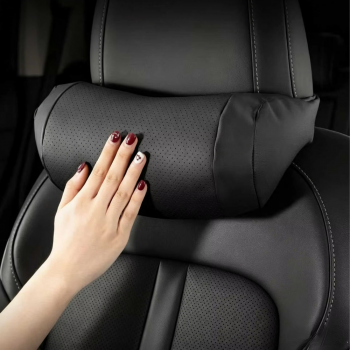 SCALZE Bantal Leher Mobil Ergonomis Memory Cotton Car Headrest Pillow - AW-40