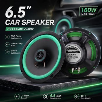 Gambar produk TaffSTUDIO Roadstar Speaker Mobil Subwoofer HiFi 6.5 Inch 160W 1 PCS - VO-602