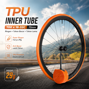 NEWBOLER Ban Dalam Sepeda Inner Tube Road Bike TPU 700 x 18-32C - SV 45 / SV 65 / SV 85