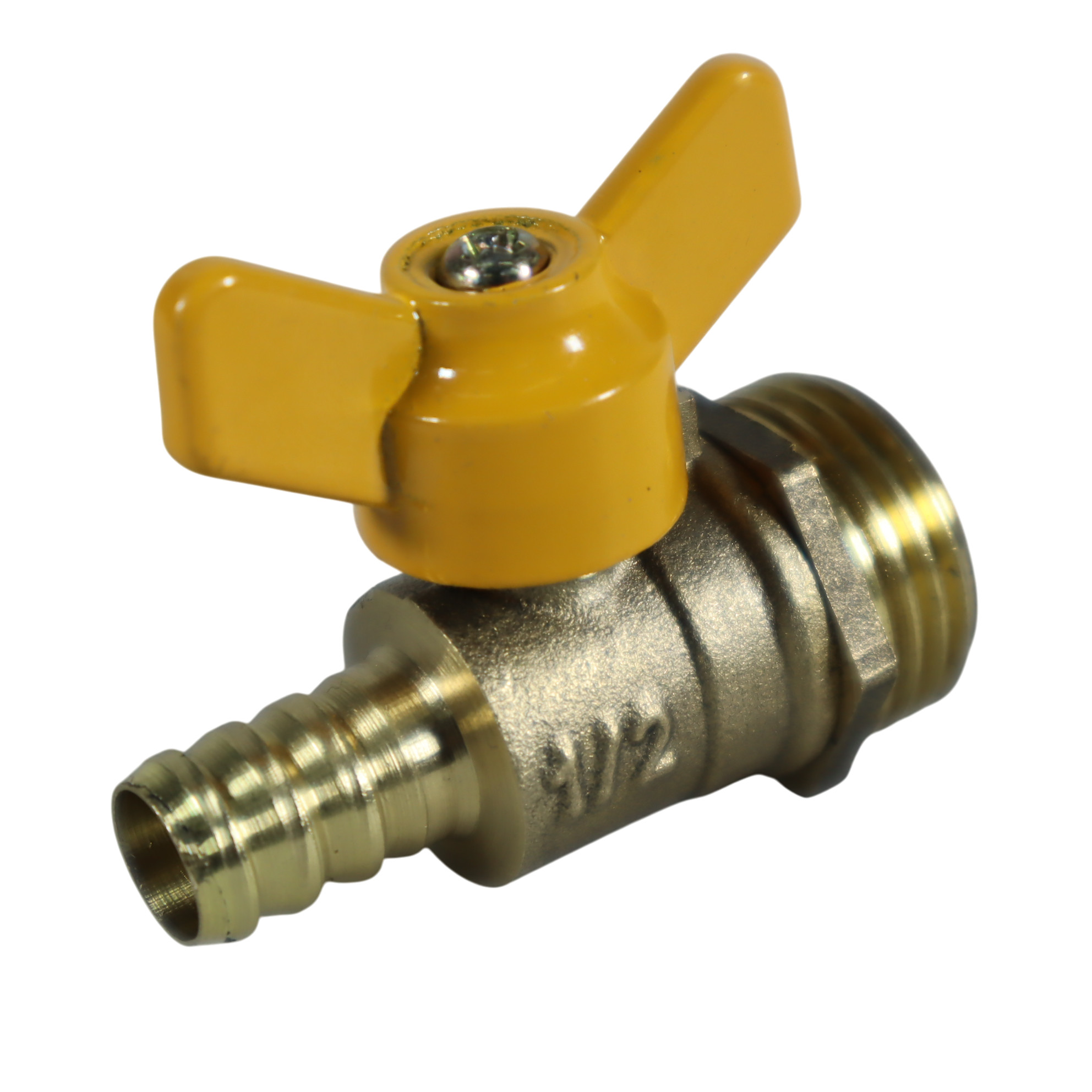 Gambar produk FMA Stop Kran Katup Bola Ball Valve Thread Joint Copper Pipe 1/2 Inch Butterfly Handle - DN15 - 2