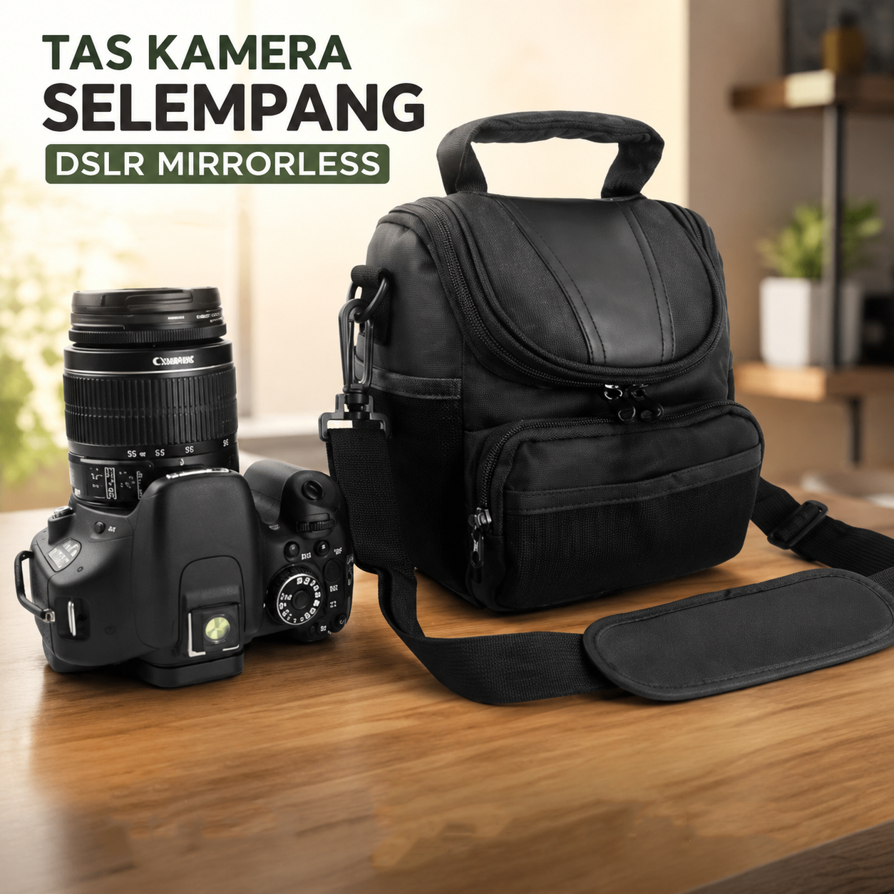 YKMZGO Tas Kamera Selempang DSLR Mirrorless for Canon Nikon Sony - A06 Gambar produk YKMZGO Tas Kamera Selempang DSLR Mirrorless for Canon Nikon Sony - A06 - Utama
