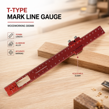 CSN Penggaris Mark Line Gauge T-Type Woodworking Measuring Ruler - C200