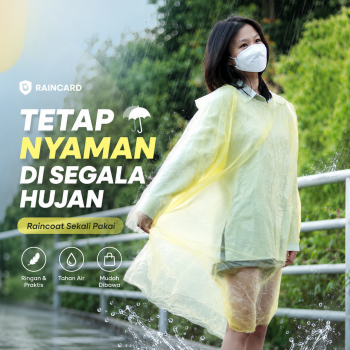 Gambar produk Raincard Jas Hujan Plastik Sekali Pakai Ponco Disposable Raincoat - FY-04