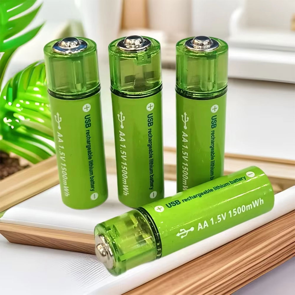PIN Baterai Isi Ulang AA Rechargeable USB 1500MwH 1.5V 4 PCS - MB240 Gambar produk PIN Baterai Isi Ulang AA Rechargeable USB 1500MwH 1.5V 4 PCS - MB240 - Utama