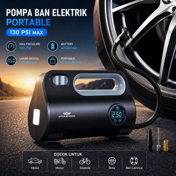 Gambar produk OTOHEROES Pompa Sepeda Portable Mini Pump 150 PSI Digital - ST-5523