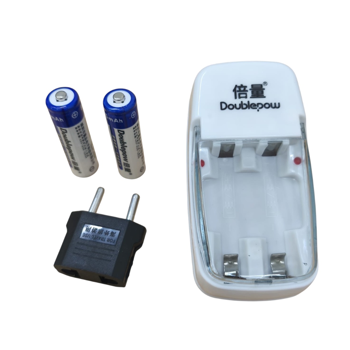 Gambar produk Doublepow Charger Baterai Rechargeable 2 Slot AA AAA with AA 2 PCS - DP-B01 800 - 6