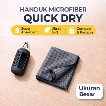 TaffHOME Handuk Microfiber Quick Dry Cooling Ice Towel Silicon Case - S-10