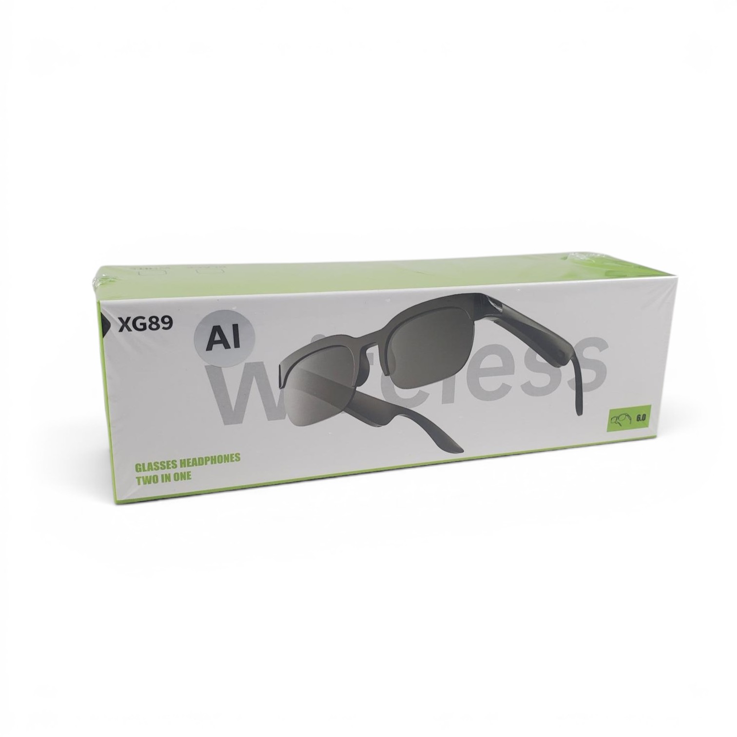 Gambar produk COTAUL Kacamata Bluetooth Headset AI Translation Smart Glasses IPX4 - XG89AI - Kemasan