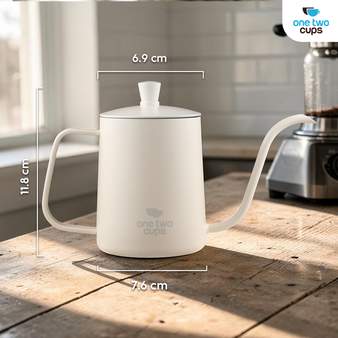 Gambar produk One Two Cups Teko Kopi Leher Angsa Gooseneck Pour Over Kettle 350ml - AA0450 - 6