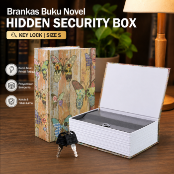 Gambar produk TaffGUARD Brankas Buku Novel Manual Anti Maling Hidden Safe Box Size S - KB-20L