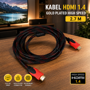 FSU Kabel HDMI 1.4 Gold Plated High Speed OD7.3mm 1080P 2.7M - SHH11