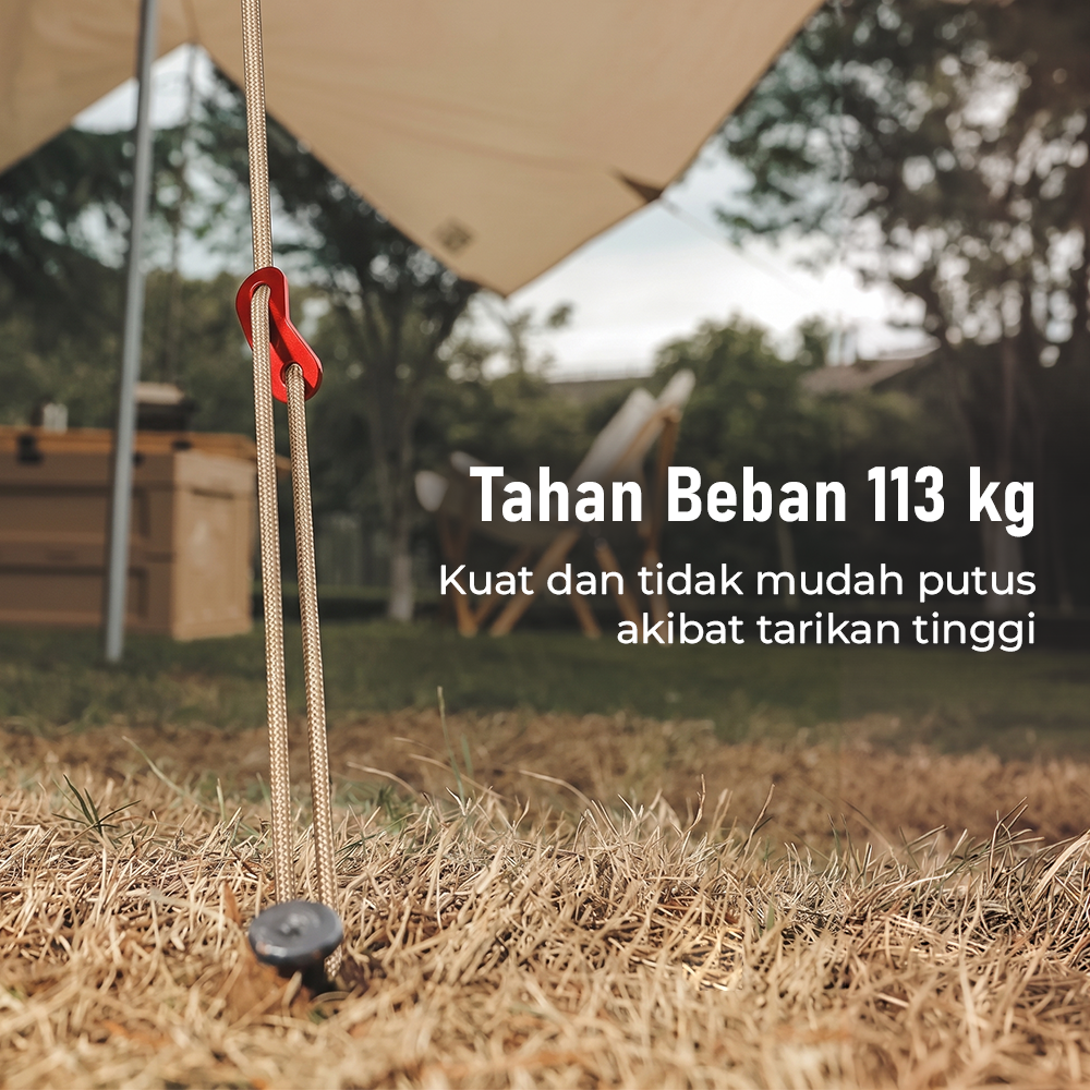 TaffSPORT Tali Tenda Paracord Rope Tent Camp 7 Core 4mm 100M - SH139 Gambar produk TaffSPORT Tali Tenda Paracord Rope Tent Camp 7 Core 4mm 100M - SH139 - 4