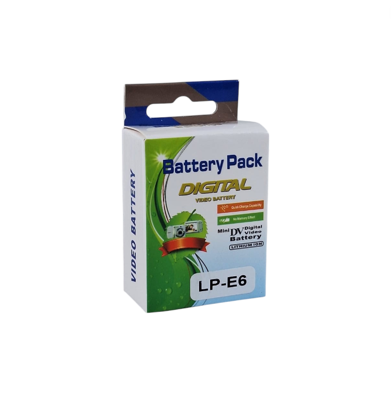 Gambar produk Baterai Kamera Canon EOS 5D Mark II 60D 7D Rechargeable 2650mAh - LP-E6/E6N (Replika 1:1) - Kemasan