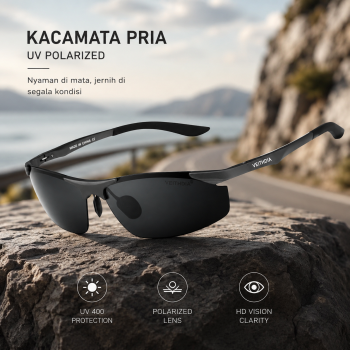 Gambar produk VEITHDIA Kacamata Pria UV Polarized UV400 - 6529