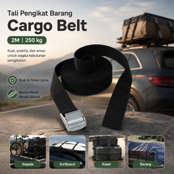 TaffSPORT Tali Strap Pengikat Barang Sabuk Cargo Belt Rope 2M - XR2