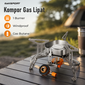 TaffSPORT Kompor Gas Portable Lipat Outdoor Ultralight Camping Stove - WSS-207