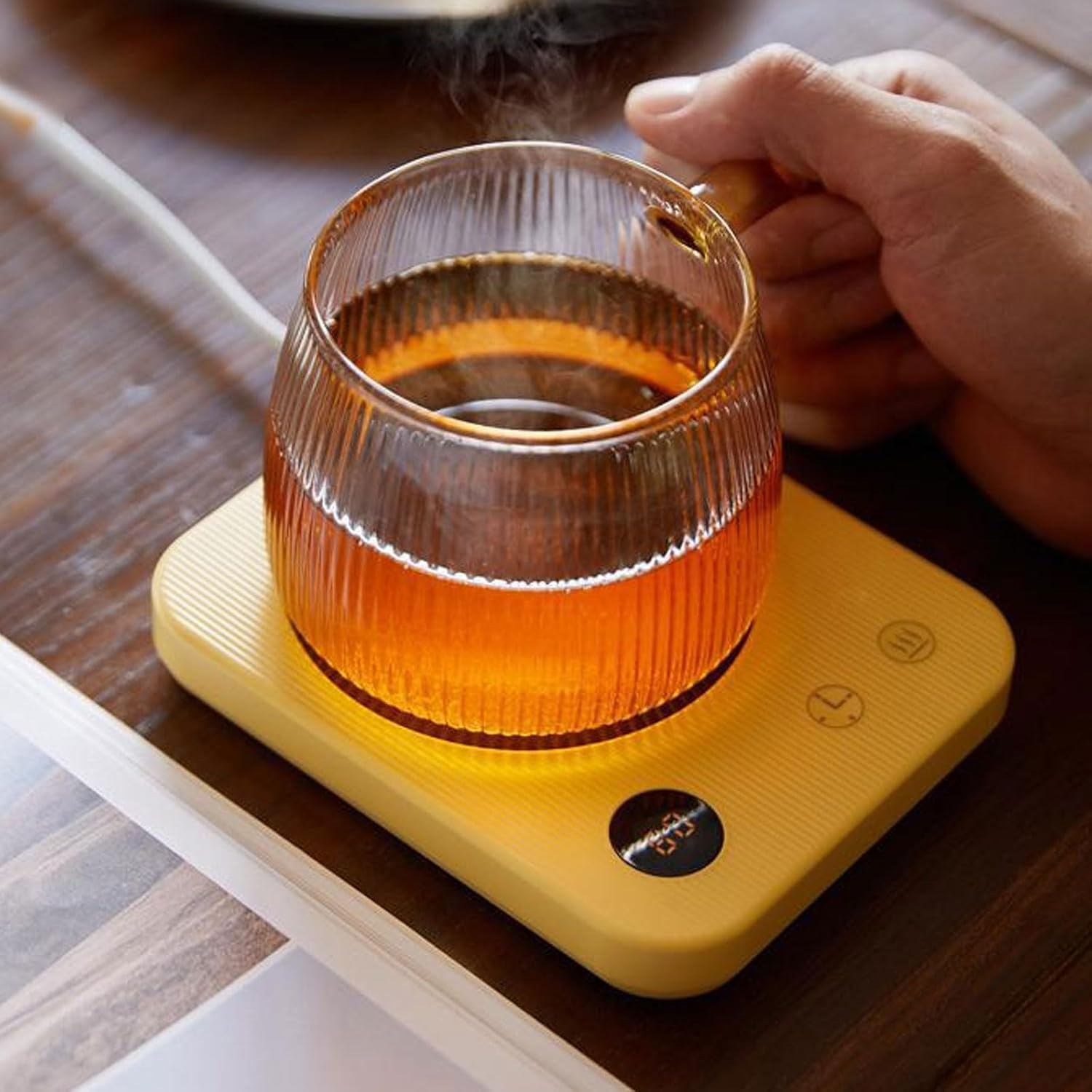 Donirt Tatakan Pemanas Gelas Coffee Cup Warmer Heating Pad Coaster - WJ-NB10 Gambar produk Donirt Tatakan Pemanas Gelas Coffee Cup Warmer Heating Pad Coaster - WJ-NB10 - Kemasan