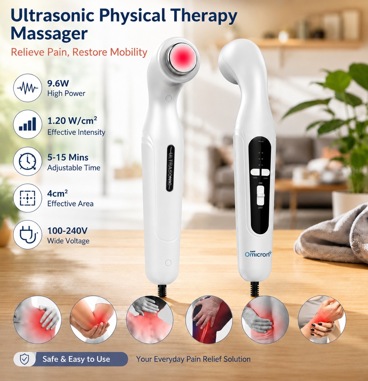 TaffOmicron Alat Pijat Terapi Ultrasonik Fisioterapi Portable 9.6W - CS-776 Gambar produk TaffOmicron Alat Pijat Terapi Ultrasonik Fisioterapi Portable 9.6W - CS-776 - Utama