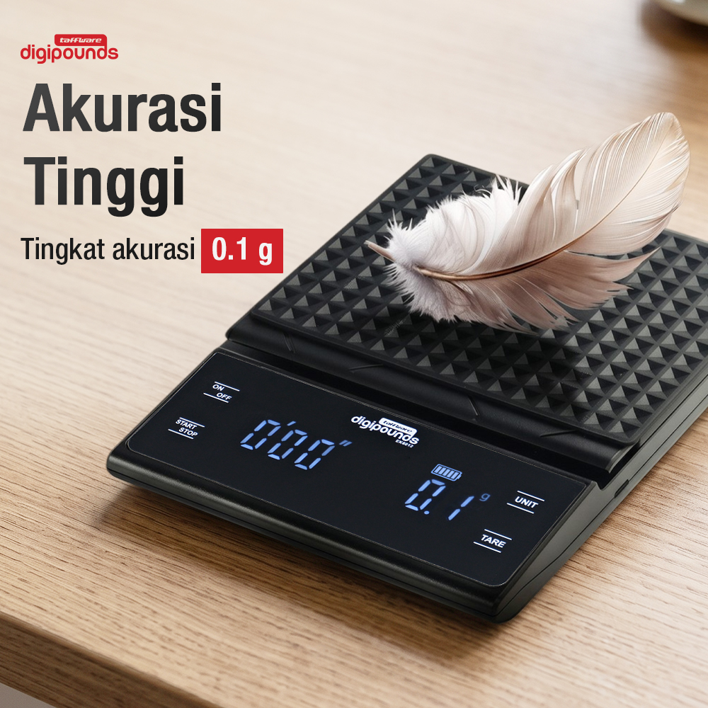 Gambar produk Taffware Digipounds Timbangan Kopi Digital USB Coffee Scale 0.1g 3kg - EK6012 - 1