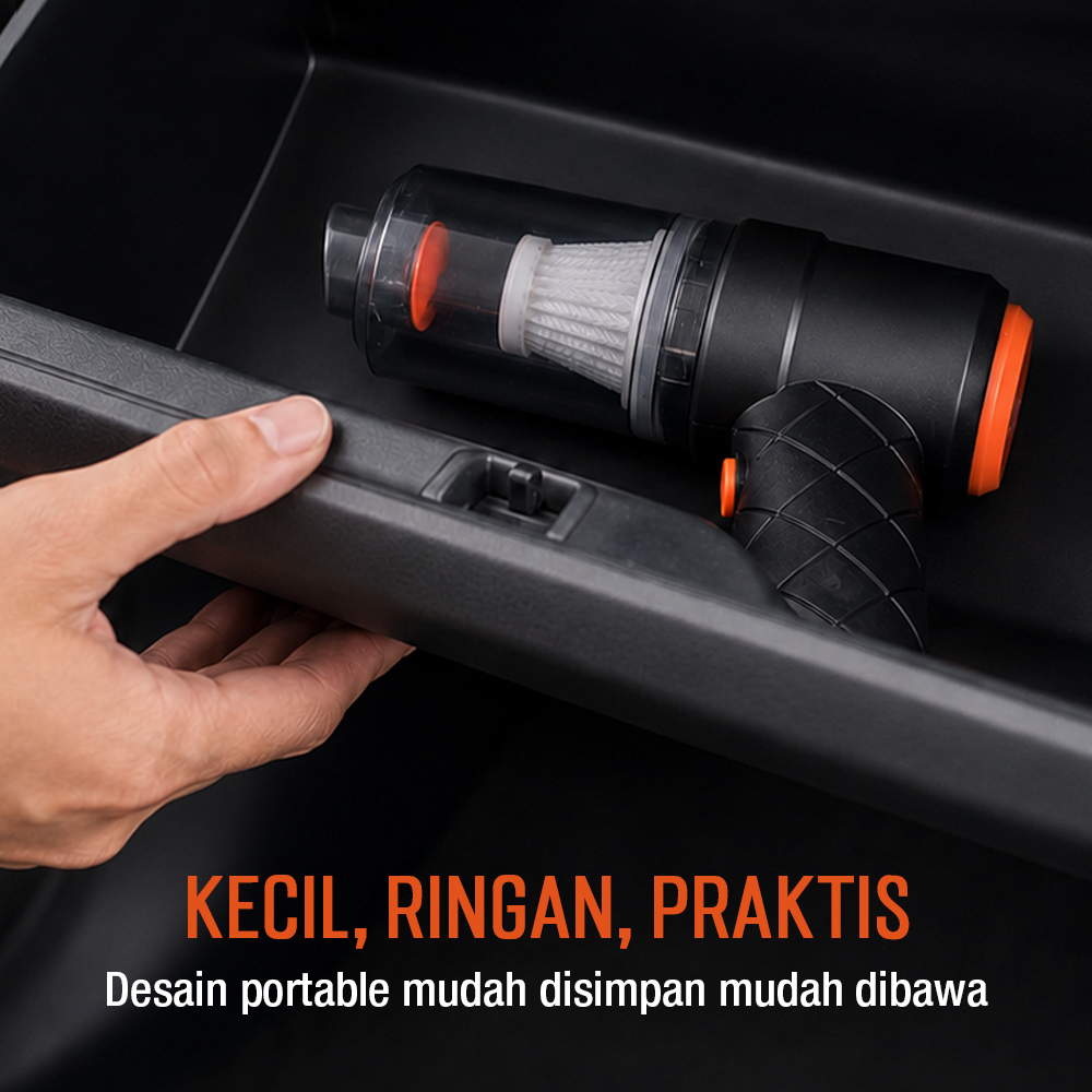 Gambar produk MOJOYCE Vacuum Cleaner Portable Cordless Penyedot Debu 6000Pa 1200mAh - YT-M2037 - 6
