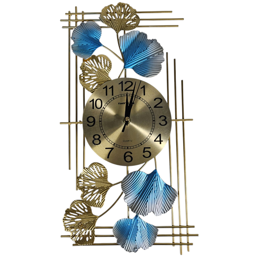 TaffHOME Jam Dinding Aesthetic Ginkgo Iron Quartz Movement 45.5cm - 7231X Gambar produk TaffHOME Jam Dinding Aesthetic Ginkgo Iron Quartz Movement 45.5cm - 7231X - 1