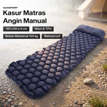 TaffSPORT Kasur Matras Angin Manual Sleeping Pad Ultralight Single - SB-20