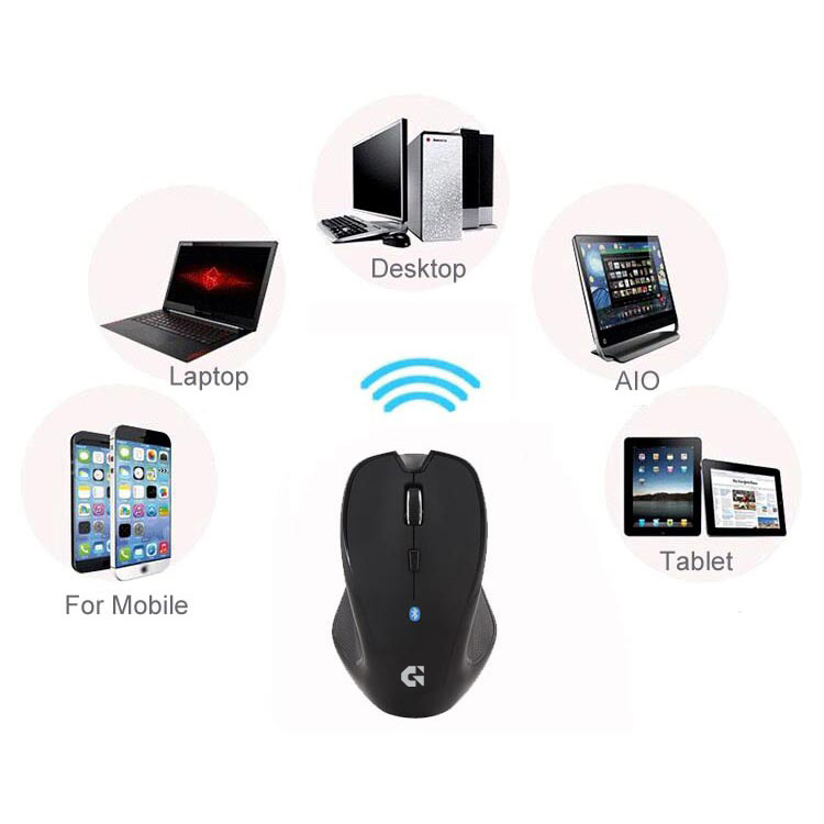 Gambar produk TaffGEAR Mouse Bluetooth Wireless Optical Ergonomic 6 Key 1600DPI - M9000 - 2